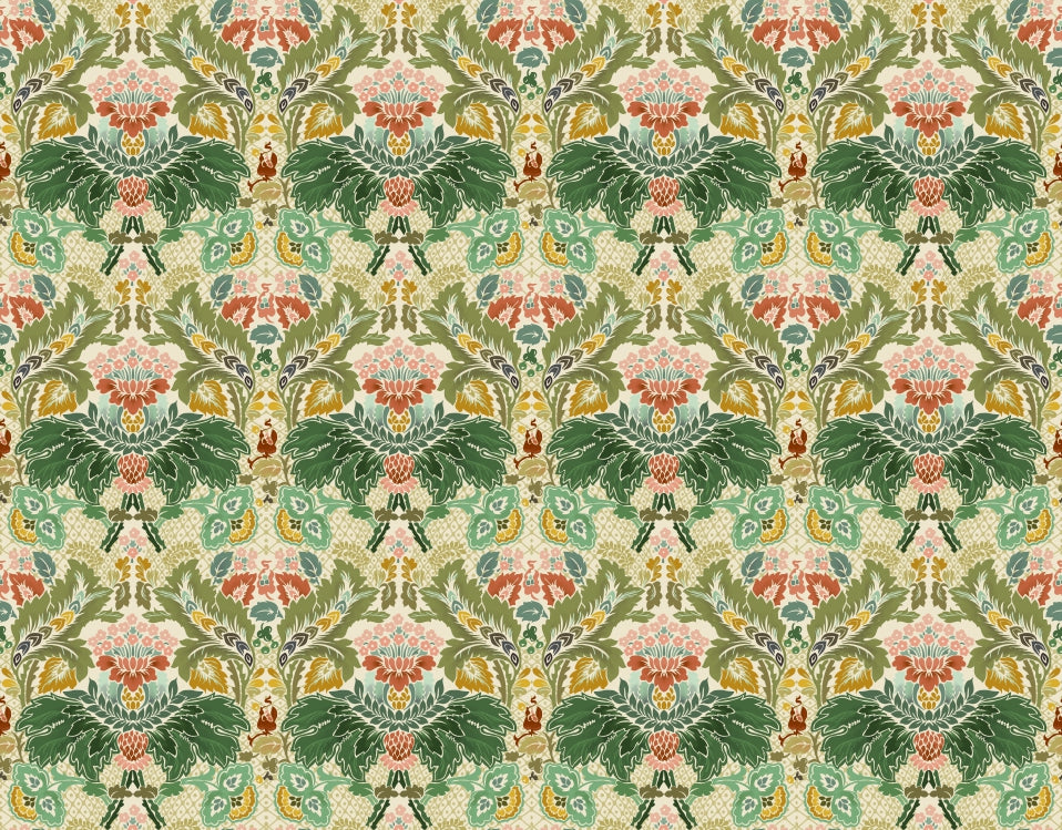 Victorian Ivory Bloom Wallpaper