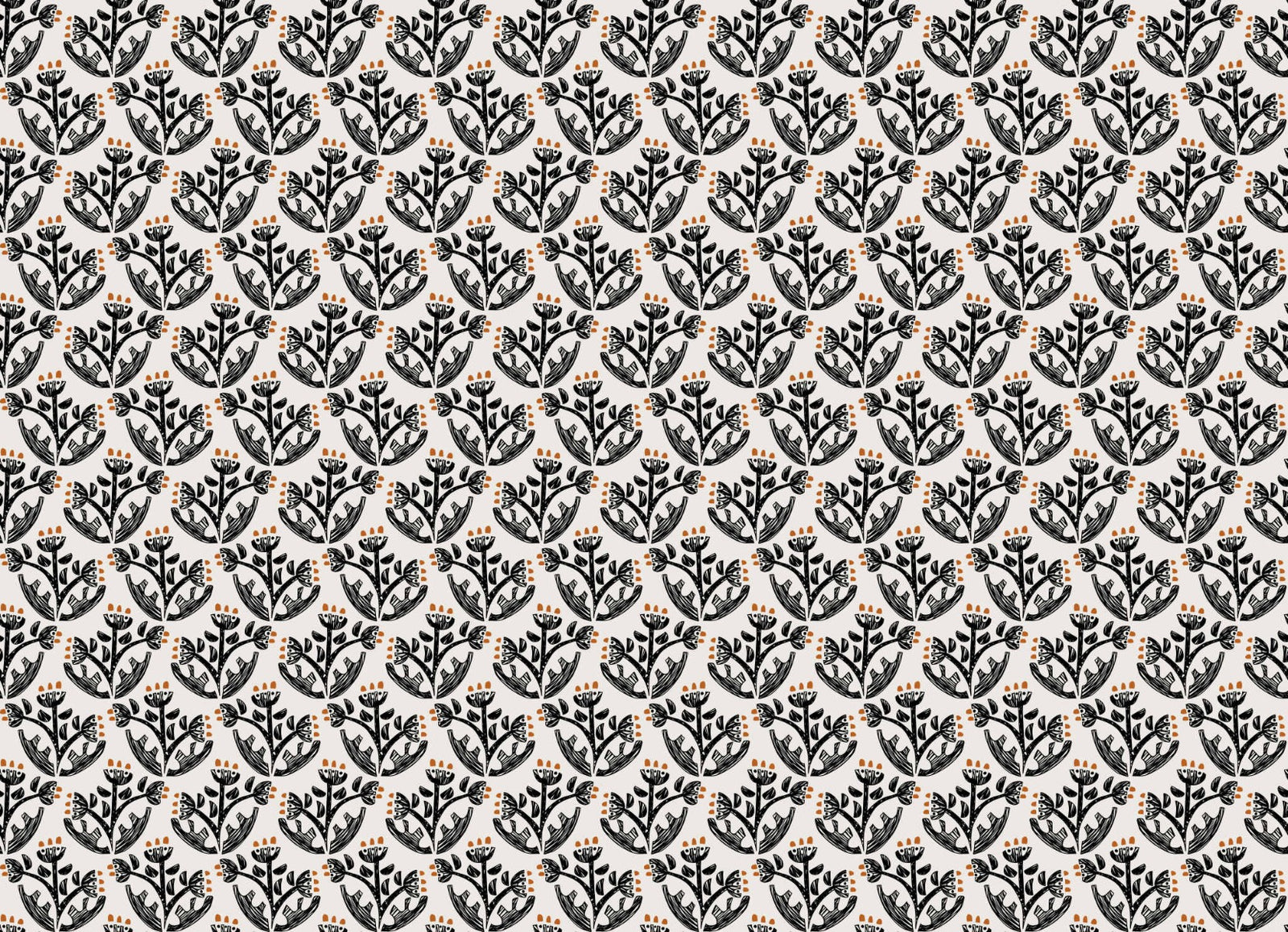 Botanical Charm Modern Wallpaper