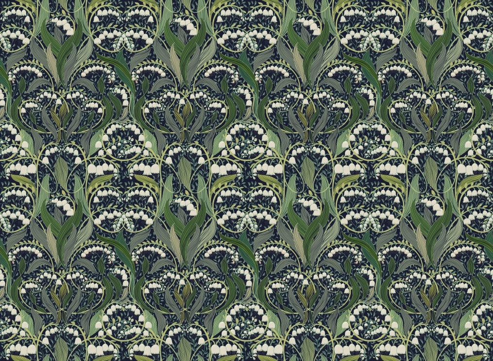 Victorian Valley Elegance Wallpaper in your room — zoomed