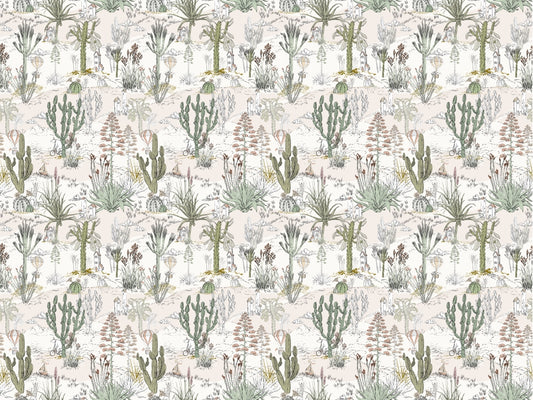Enchanted Cacti Dreamland Wallpaper