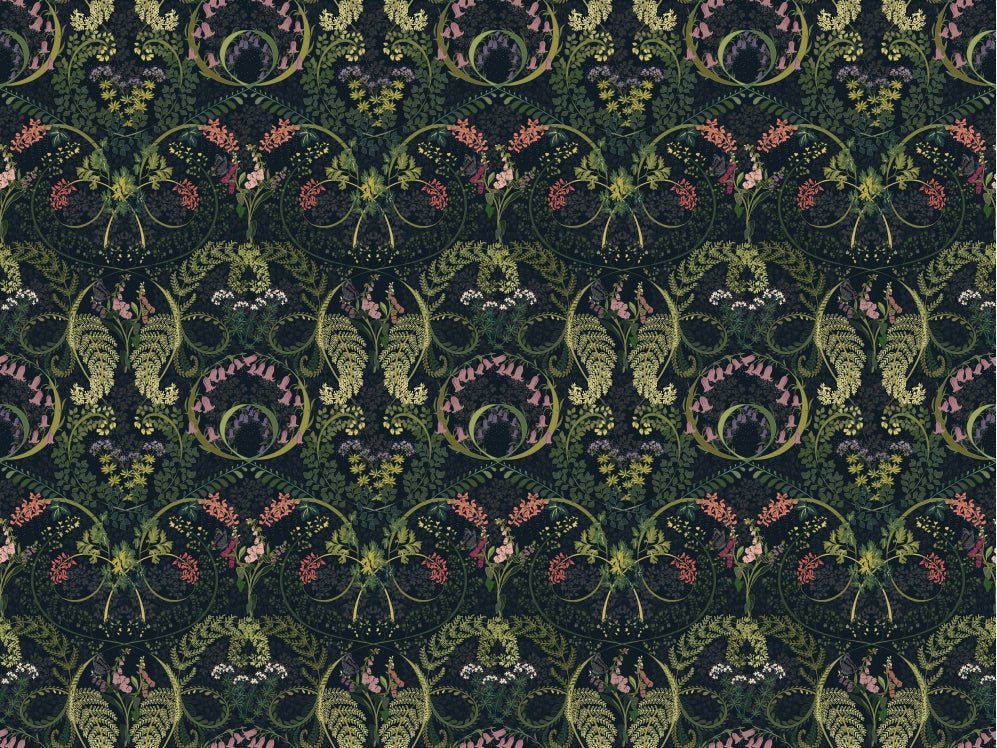 Fauna Silhouette Garden Wallpaper in your room