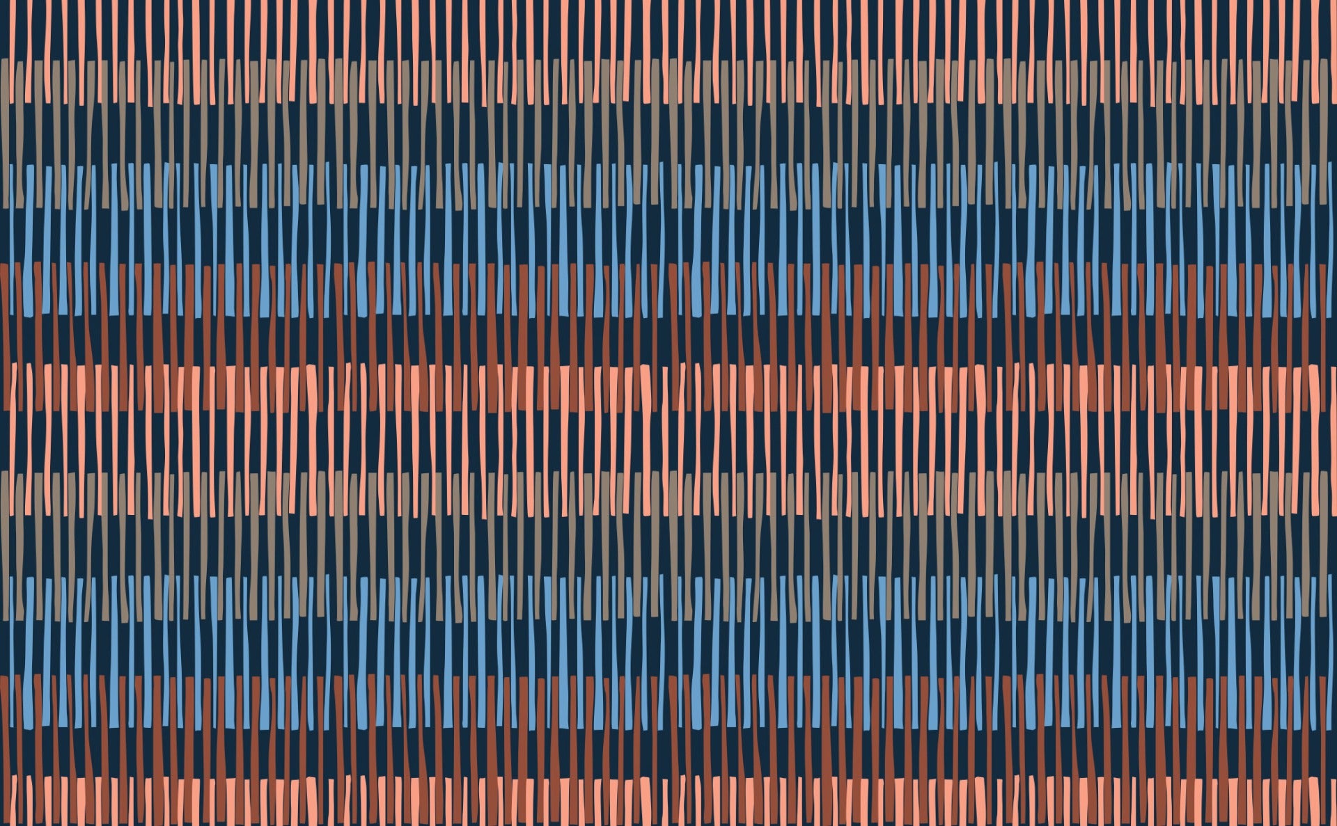 Midnight Melody Striped Symphony Wallpaper