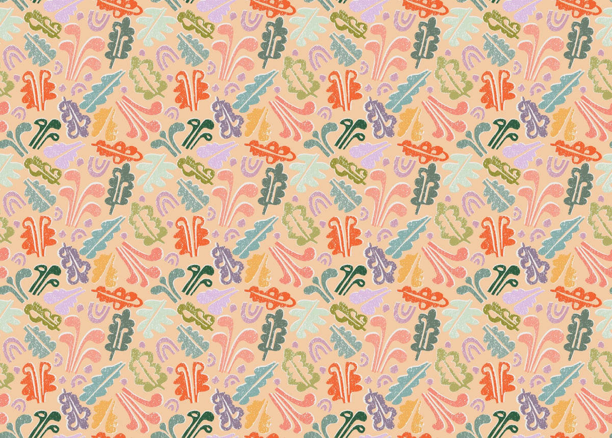 Vintage Botanical Symphony Wallpaper in your room