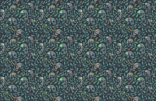Chameleon Camouflage Chic Wallpaper