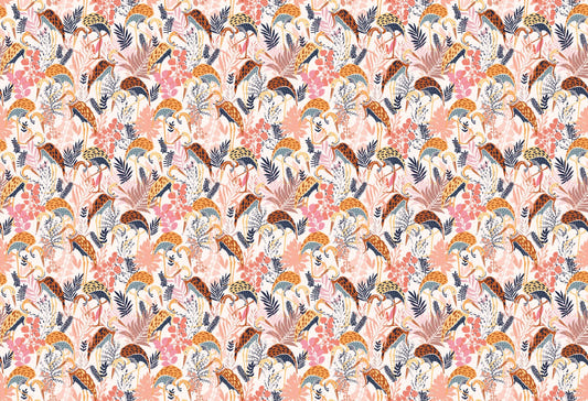 Elegant Crane Dance Wallpaper