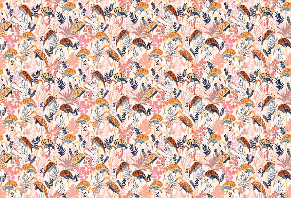 Elegant Crane Dance Wallpaper in your room