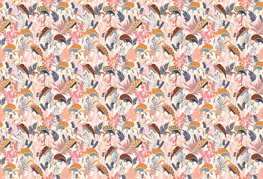 Elegant Crane Dance Wallpaper