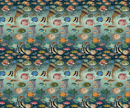 Enchanting Marine Mosaic Wallpaper