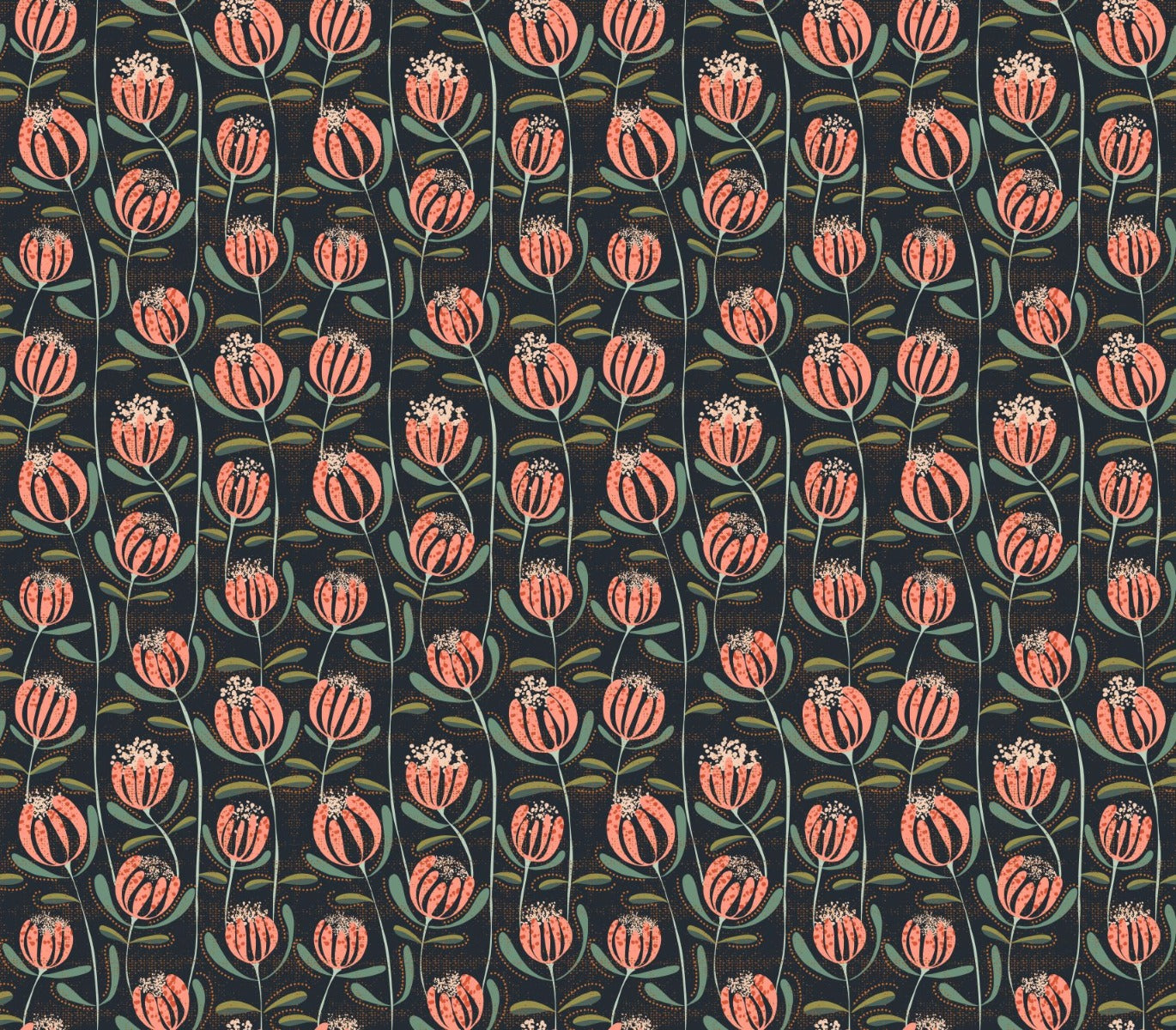 Blooming Elegance Floral Wallpaper