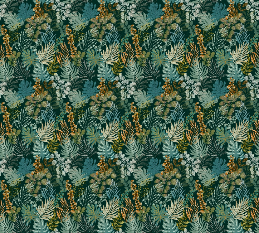 Whispering Foliage Nightfall Wallpaper