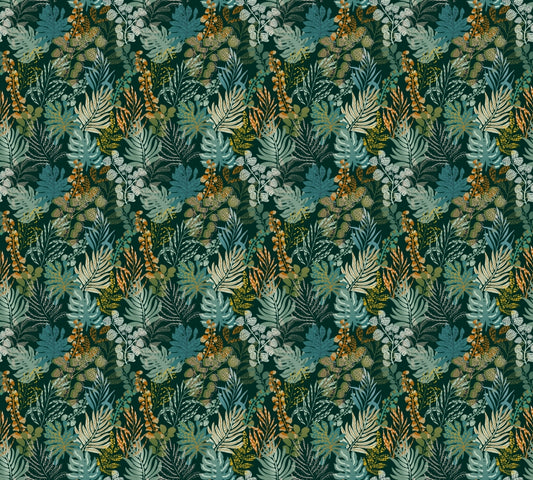 Whispering Foliage Nightfall Wallpaper