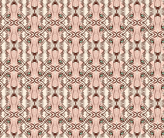 Feline Gaze Whimsical Wallpaper