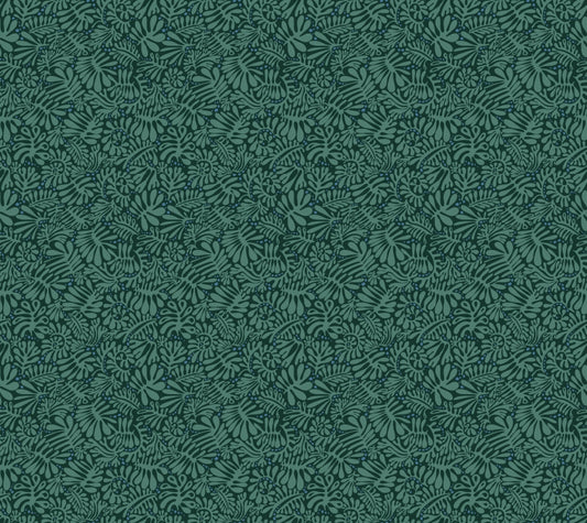 Emerald Matisse Foliage Wallpaper