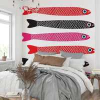 Contemporary fish mural design
