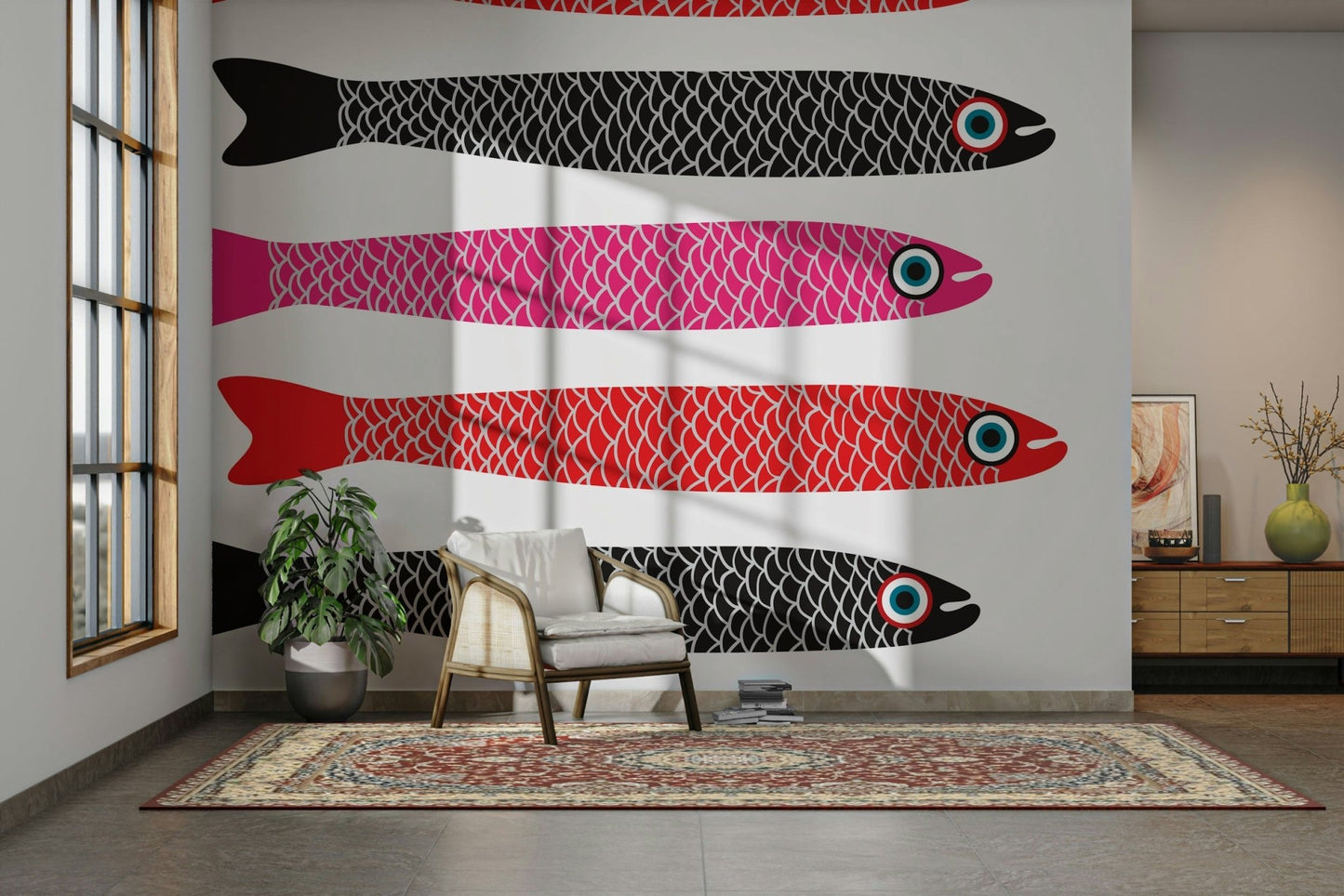 Anchovies wallpaper for dining space
