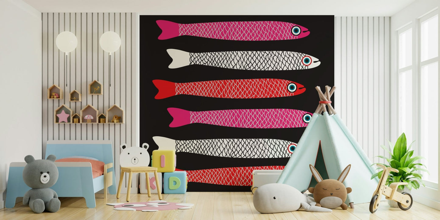 Creative mural wallpaper for feature wall
