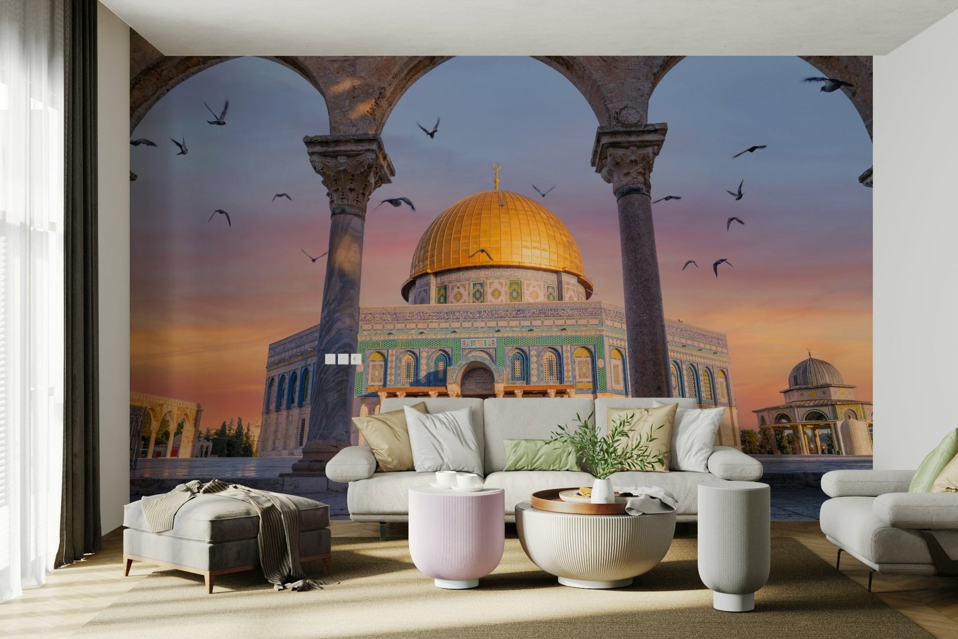 Temple Mount mural

