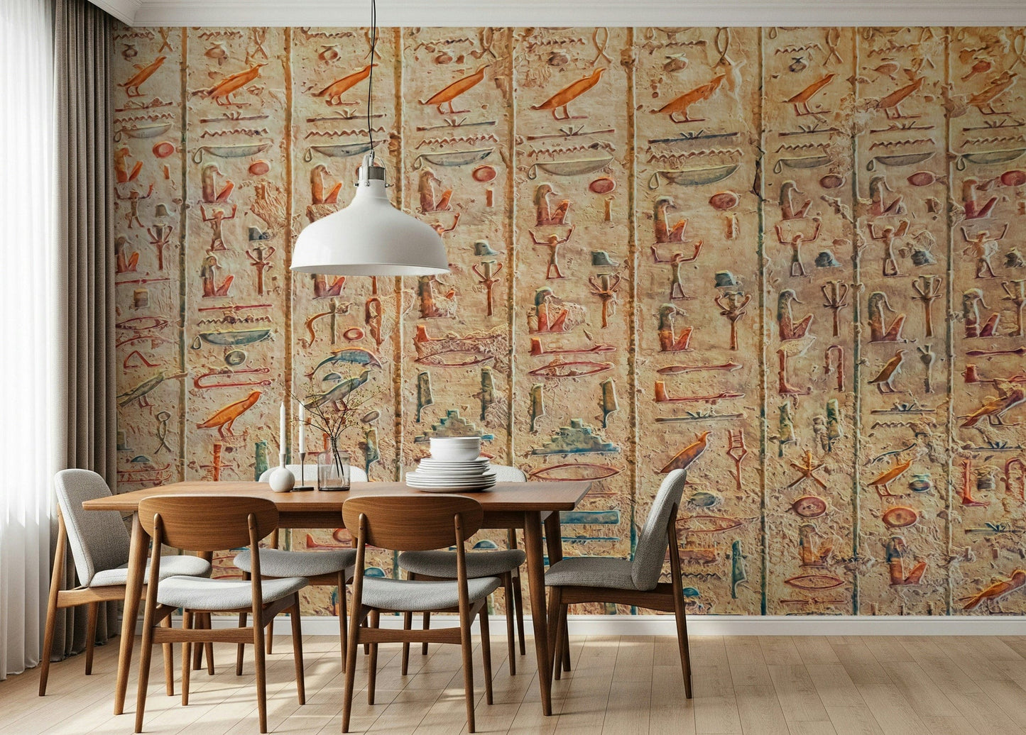 Ancient Glyphs Wall Mural