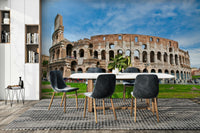 Roman amphitheatre mural design
