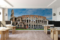 Historic Roman wall mural
