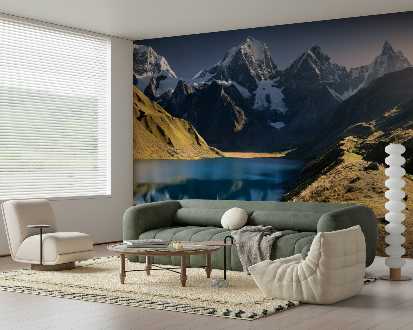 Andean Peaks & Serene Lake Wall Mural -2316692