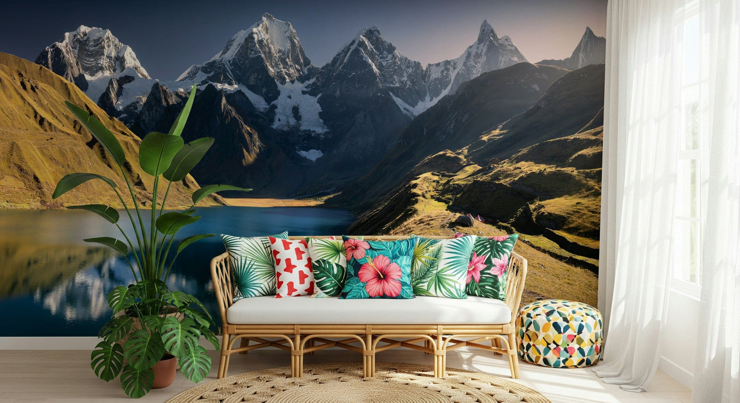 Andean Peaks & Serene Lake Wall Mural -2316692