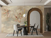 Gentle cloudscape wall wallpaper
