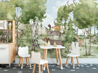 Animal Forest Friend Wall Mural - Giffywalls