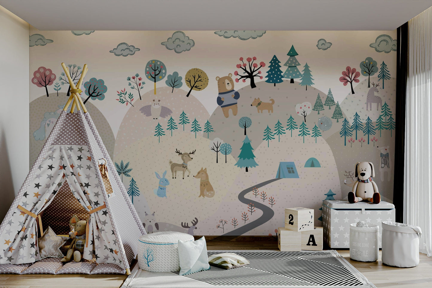 The design feels playful and gentle, with a magical touch.

