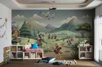The image is suitable for a kids room or a playroom.

