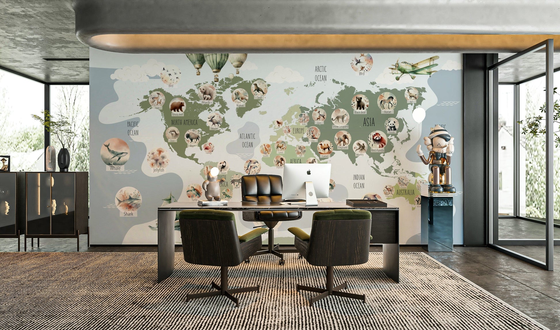 A map of the world wallpaper for an explorer.

