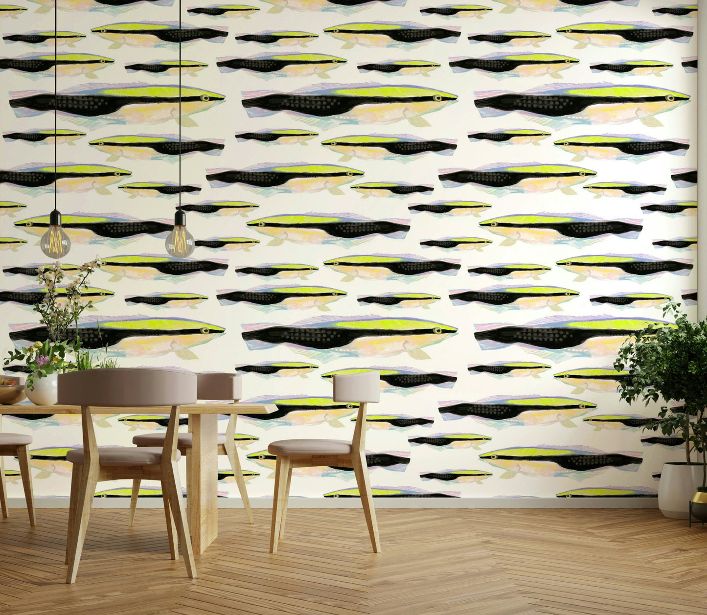 Elegant safari-inspired Animalia v2 wall design

