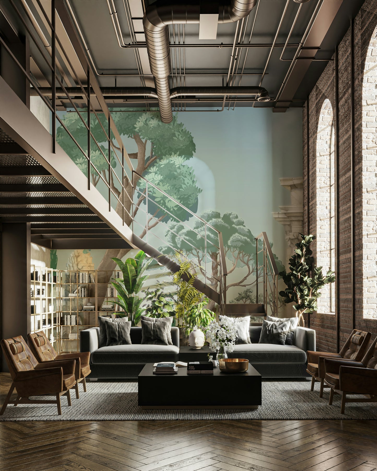 Antique Arch & Temple Wallpaper Mural