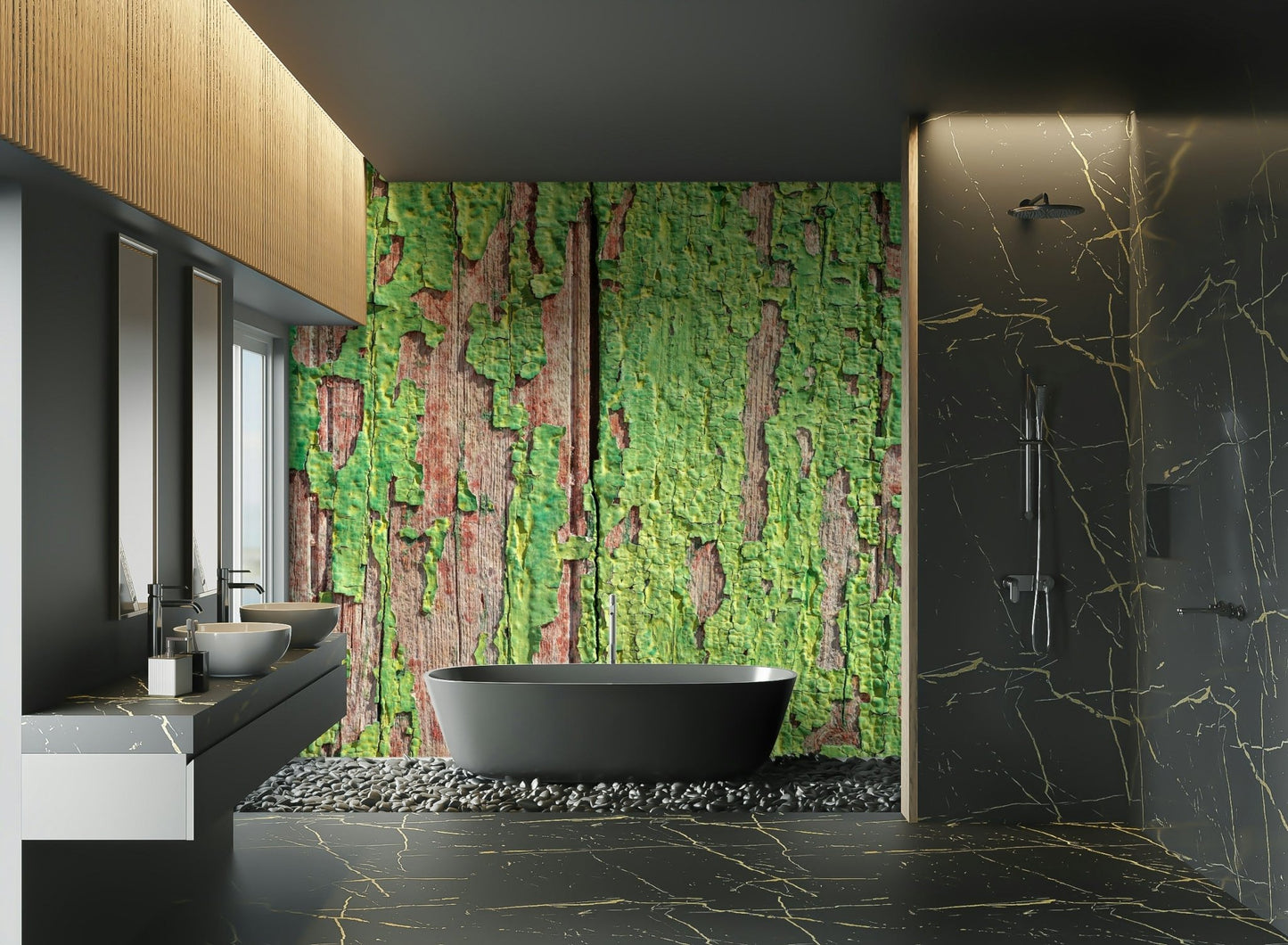 Old barn wood mural wallpaper

