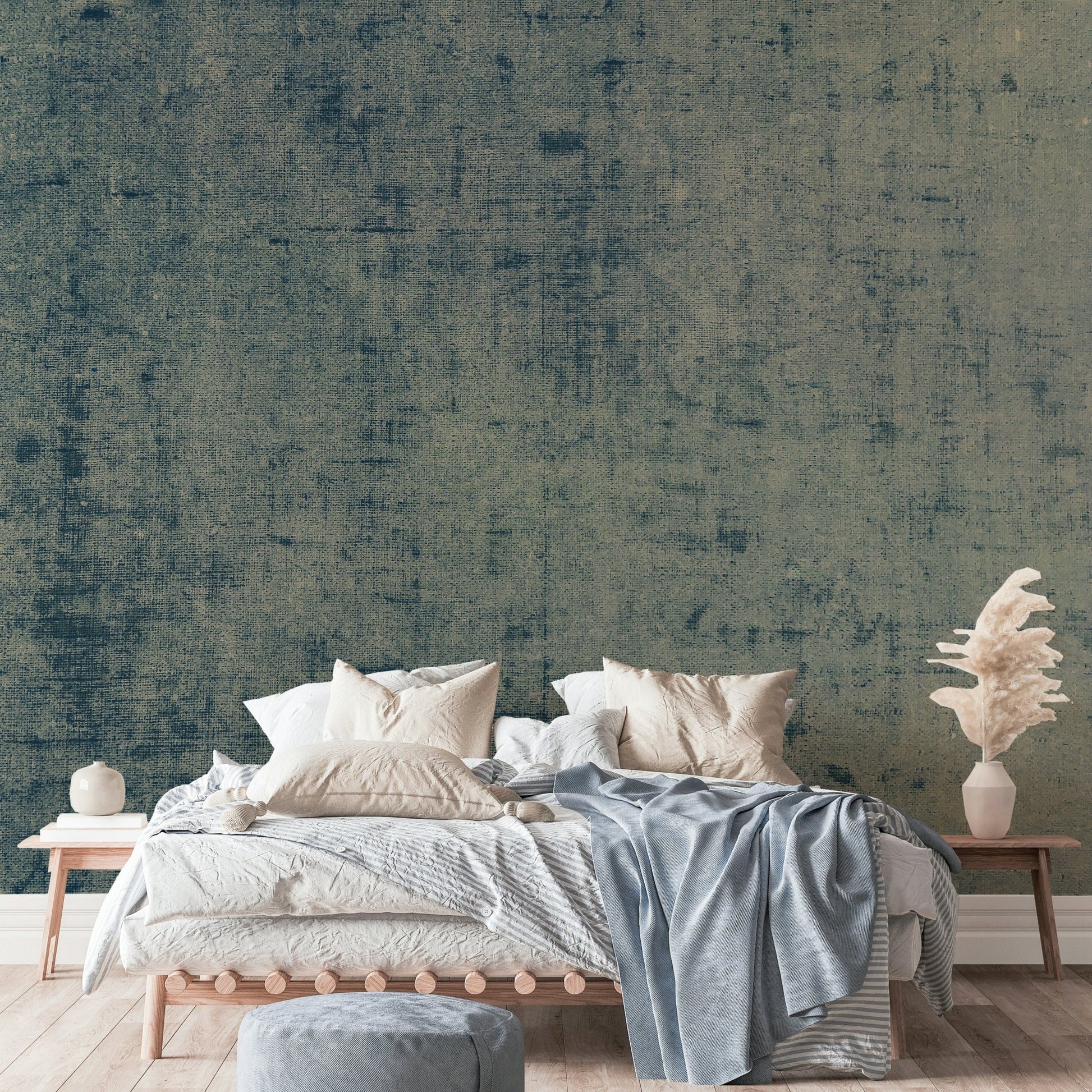 Textile-inspired wallpaper for calm interiors
