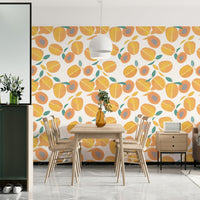 Natural fruit-themed wall mural
