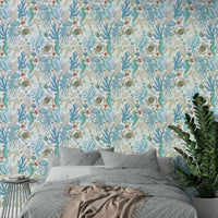 Marine life pattern wallpaper for homes

