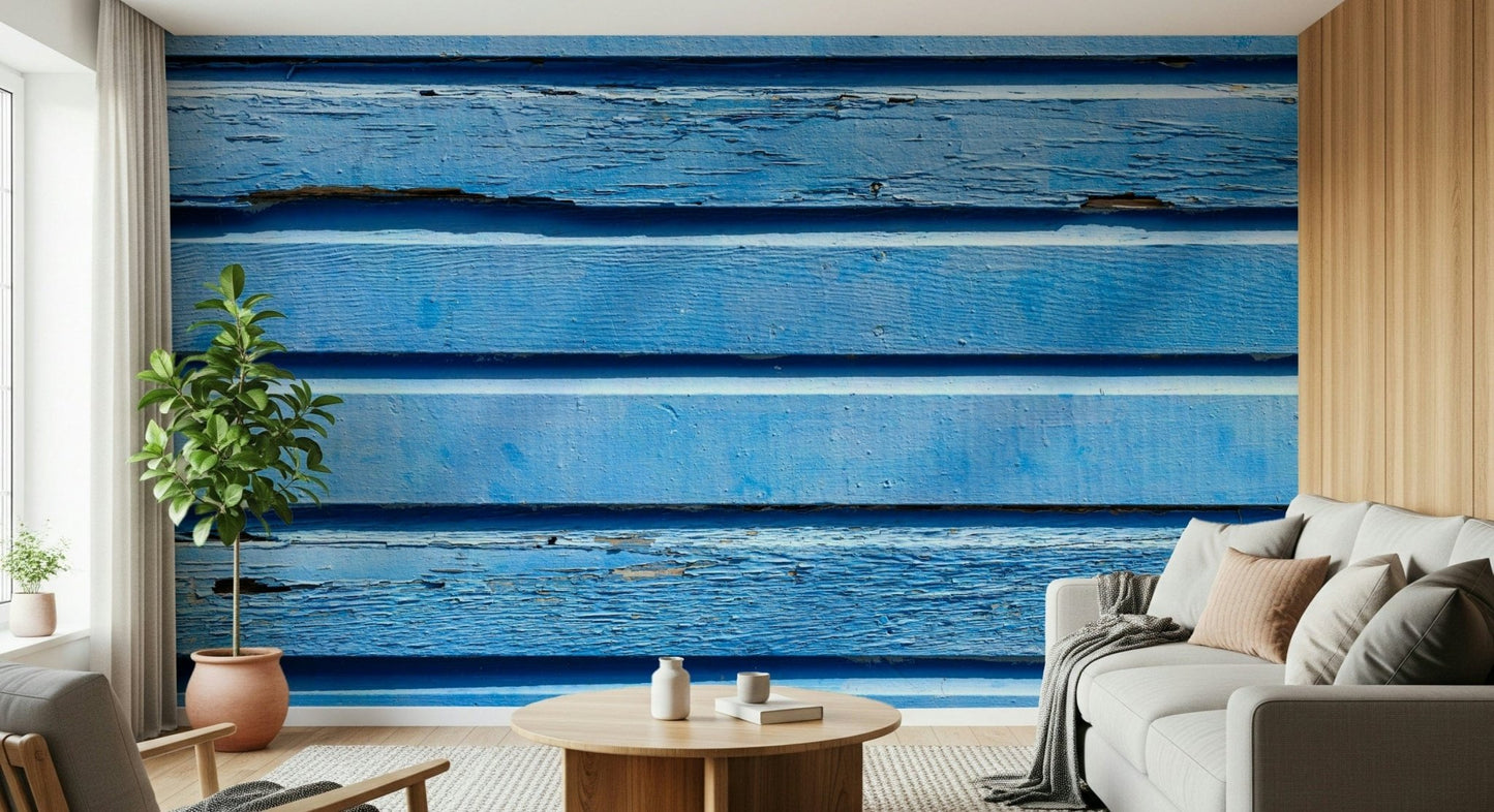 Aqua Wood Wall print Textured blue siding, vintage shabby chic.
