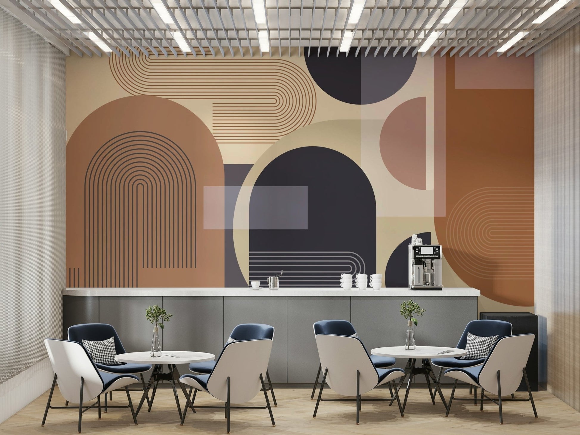 The feeling is one of fresh elegance.

