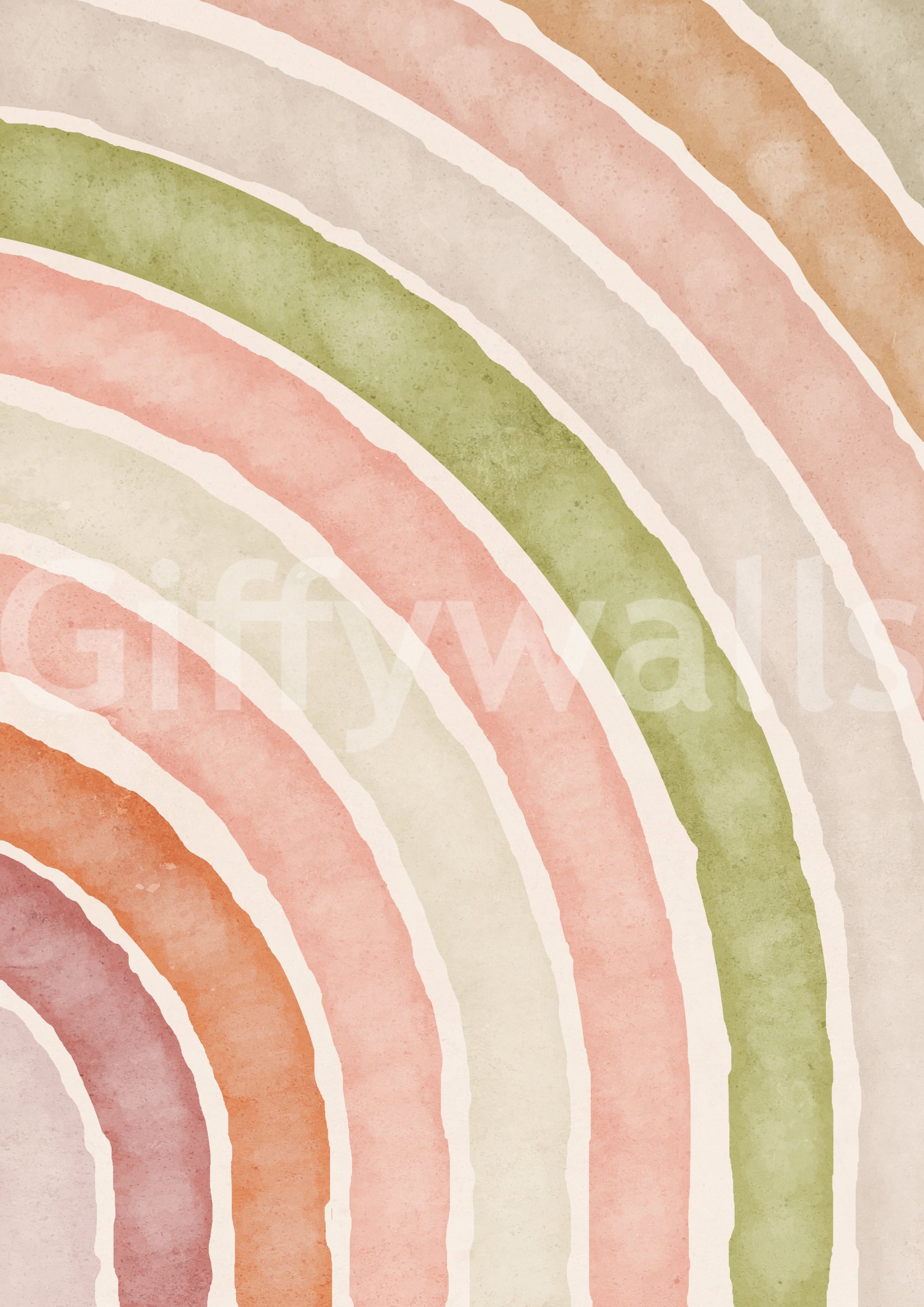 Relaxed tone mural wallpaper art

