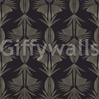 A high-quality serene leaf wall mural for walls.

