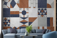 Multicolor Art Deco Terrazzo Wallpaper Mural