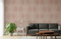 Feminine Dusty Pink Butterfly wall decor intricate detail Art Nouveau.