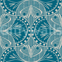 Period style wallpaper for walls, graceful patterns, refined visual texture.
