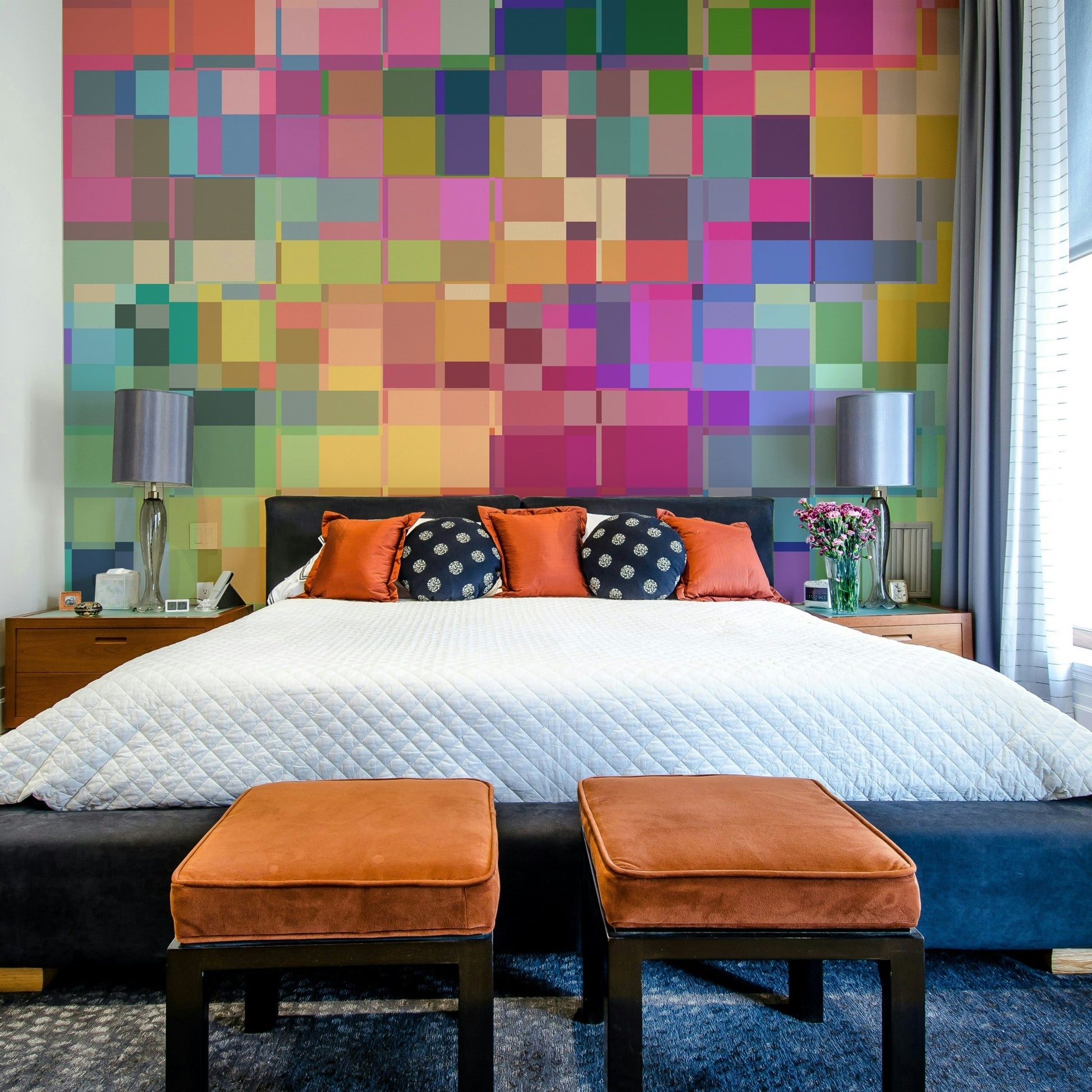 Wall mural inspired by creative block and process

