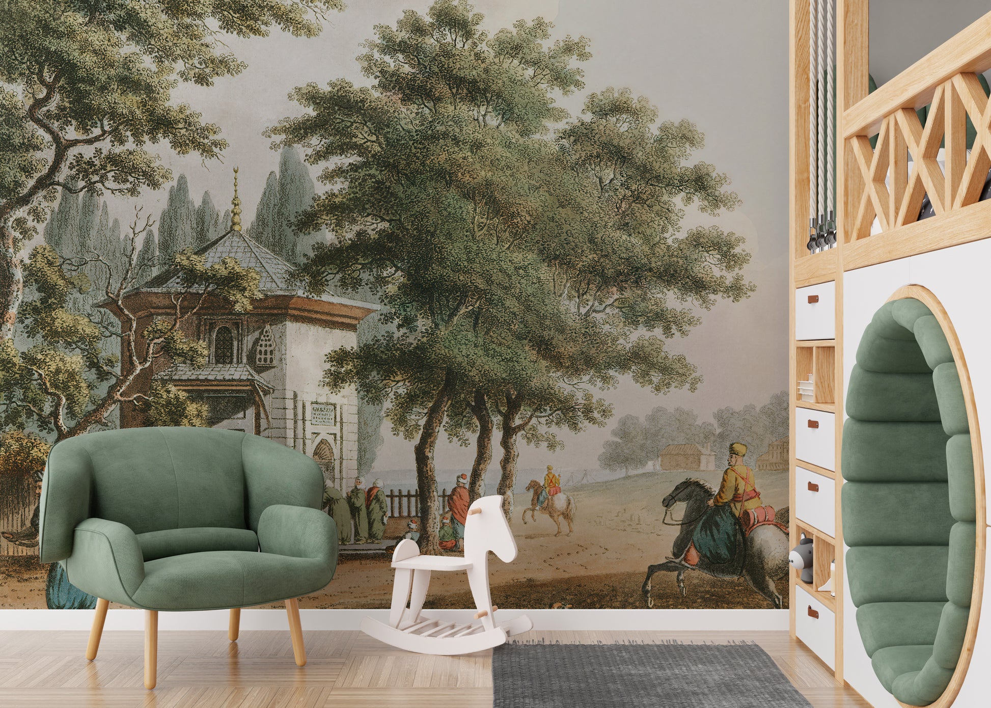 Atavistic Town Wallpaper Mural - Giffywalls