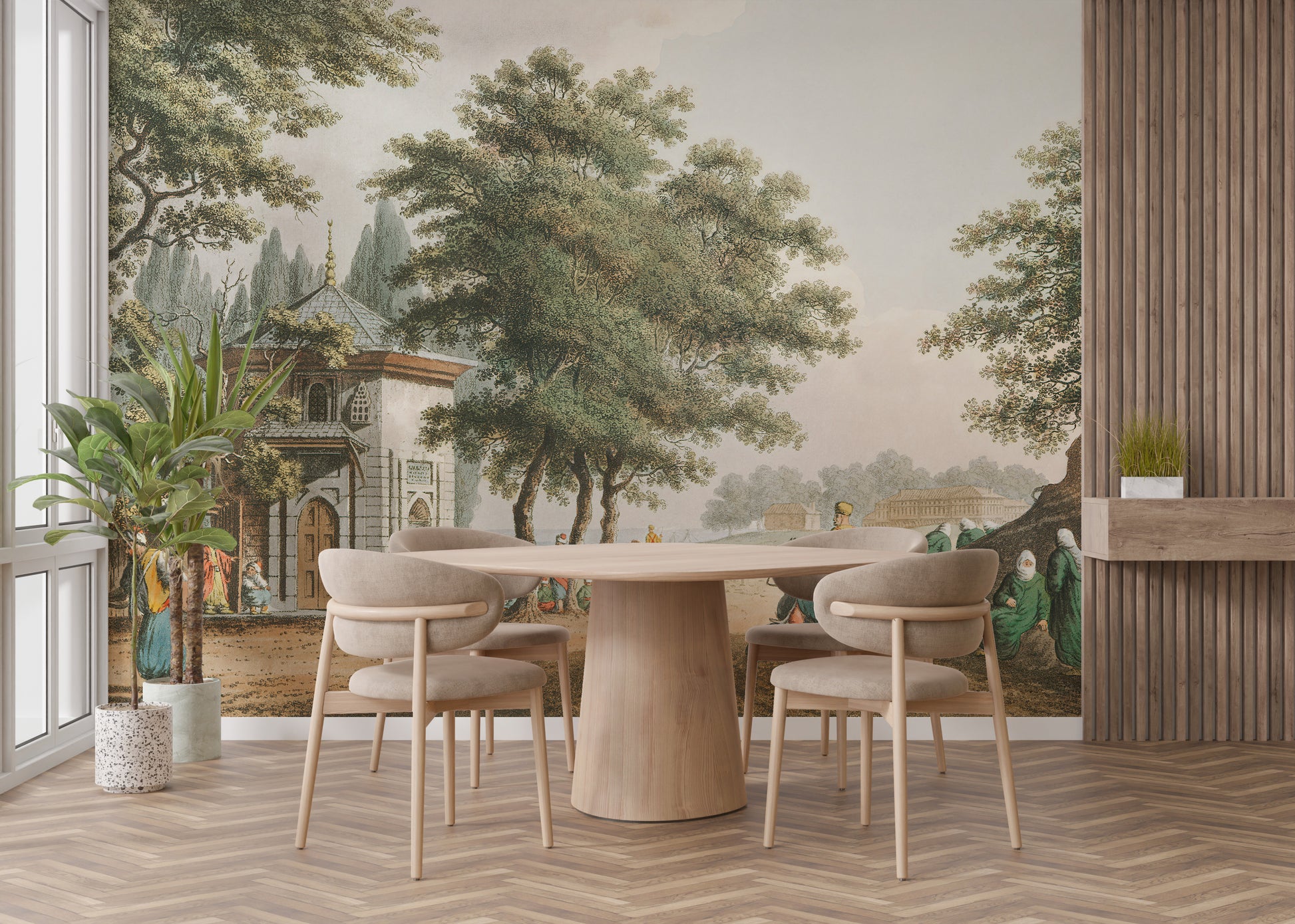 Atavistic Town Wallpaper Mural - Giffywalls