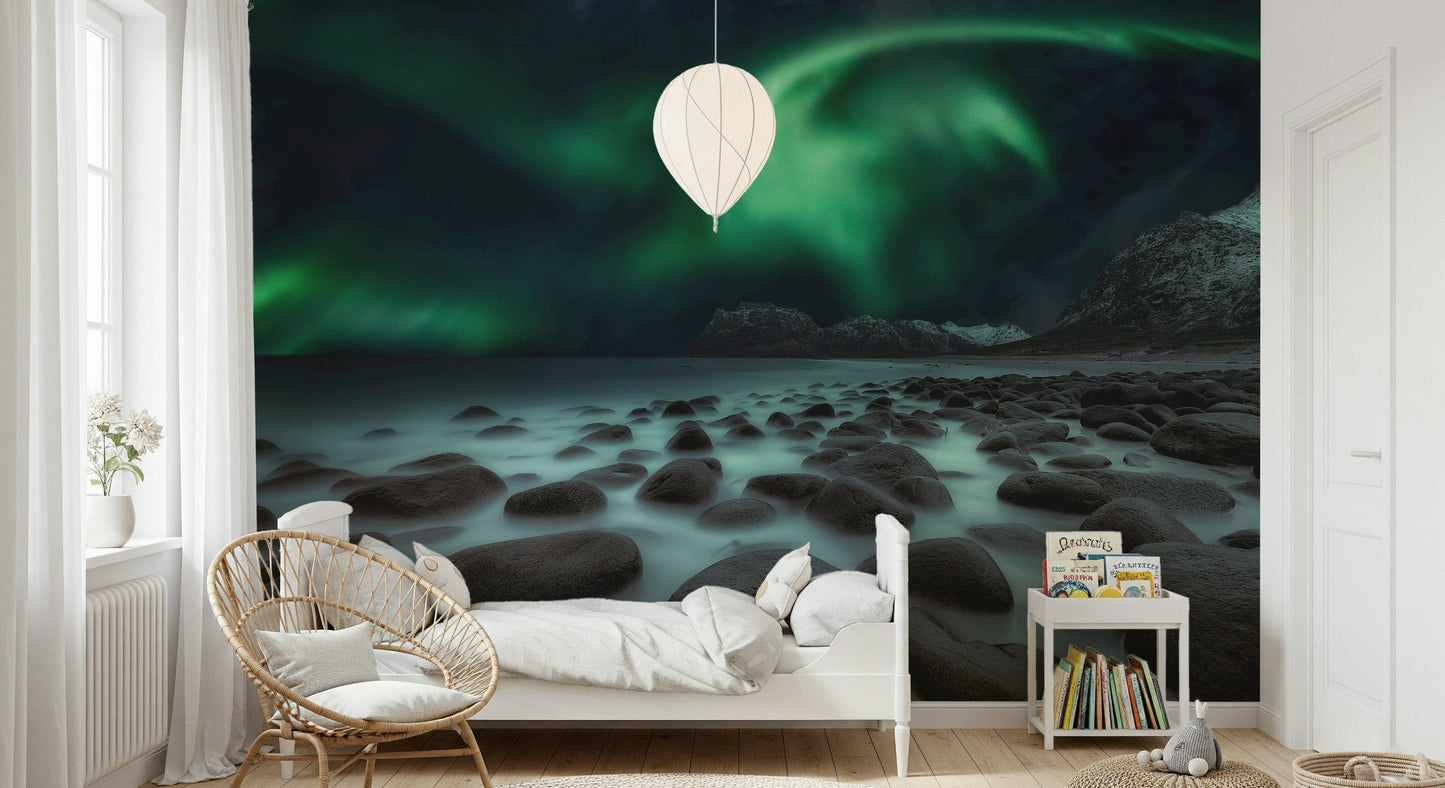 Mystic Shore Lights Wall Mural -804194