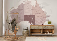 The image shows a serene scene in pink tones.

