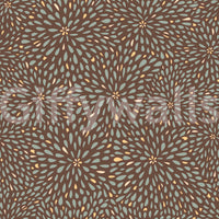 Subtle autumn Burst wallpaper featuring warm petal clusters on a deep brown backdrop.